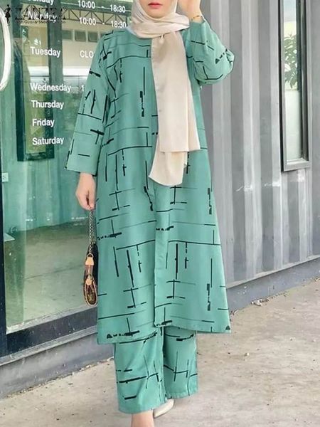 ethnic clothing zanzea women summer floral printing muslim sets full sleeve o-neck turkey blouse casual loose elegant ankle length wide leg, Red
ethnic clothing zanzea women summer floral printing muslim sets full sleeve o-neck turkey blouse casual loose elegant ankle length wide leg, Red