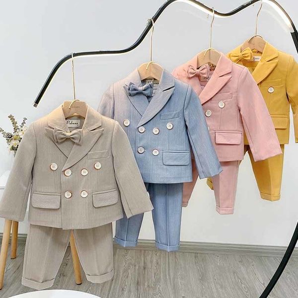 suits children's royal family style suit set kids double breaseted blazer vest pants bowtie 4pcs outfit kids banquet party costume 2302, Black
suits children's royal family style suit set kids double breaseted blazer vest pants bowtie 4pcs outfit kids banquet party costume 2302, Black