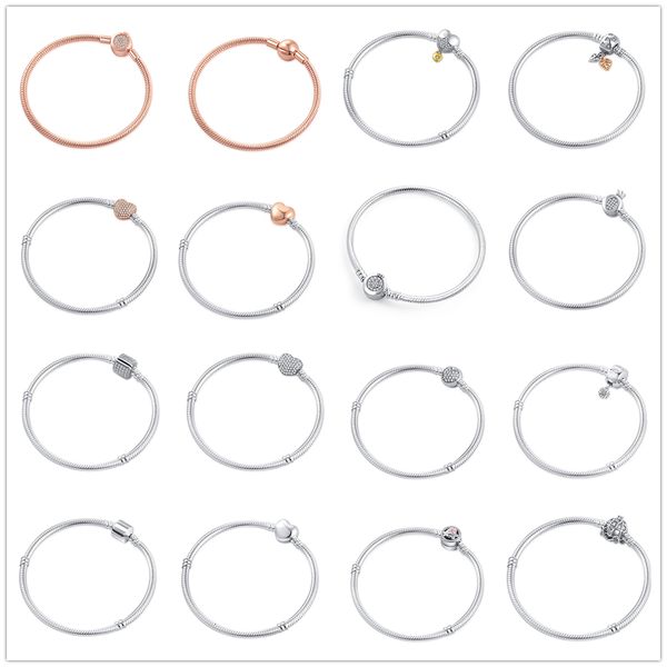 charm bracelets silver color snake chain fine bracelet fit european charm bracelets for women diy jewelry making gifts 230131, Golden;silver
charm bracelets silver color snake chain fine bracelet fit european charm bracelets for women diy jewelry making gifts 230131, Golden;silver