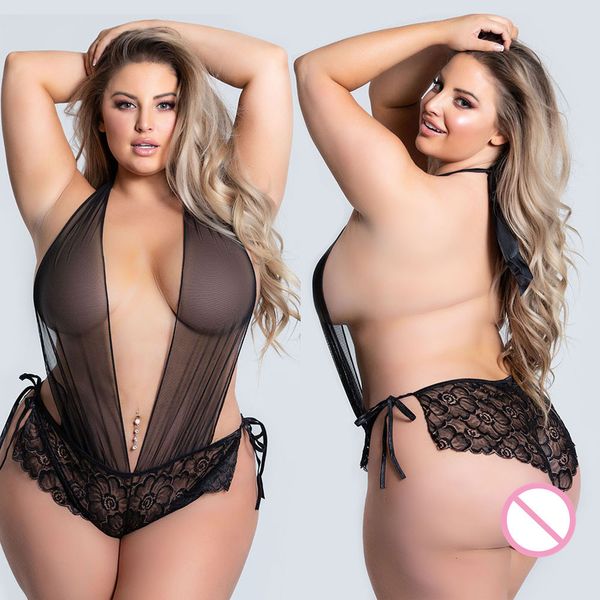 other panties 5xl plus size women lace bodysuit lingerie sleepwear mesh floral seethrough teddies catsuit erotic costume 230131, Red;black
other panties 5xl plus size women lace bodysuit lingerie sleepwear mesh floral seethrough teddies catsuit erotic costume 230131, Red;black