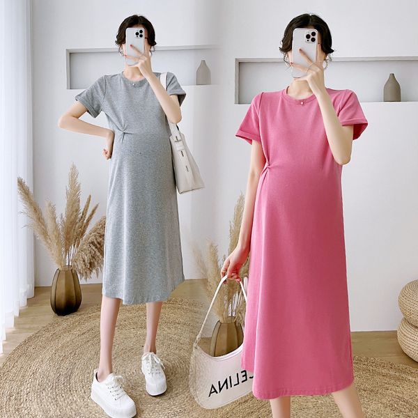 maternity dresses summer pregnancy clothes for pregnant women brief oneck solid fold kneelength vestidos 230201, White
maternity dresses summer pregnancy clothes for pregnant women brief oneck solid fold kneelength vestidos 230201, White