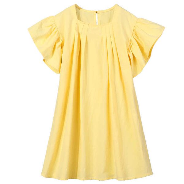 girl's es summer otton clothes 2022 korean style solid kids and teen cute princess baby girls loose casual dress #8710 0131, Red;yellow
girl's es summer otton clothes 2022 korean style solid kids and teen cute princess baby girls loose casual dress #8710 0131, Red;yellow