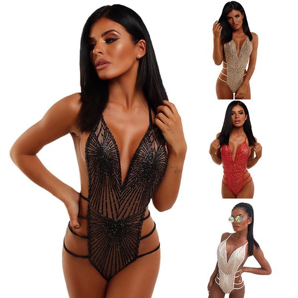 women's jumpsuits rompers omsj sequins strappy backless bodysuit sleeveless summer beach bodysuits clubwear outfits 230131, Black;white
women's jumpsuits rompers omsj sequins strappy backless bodysuit sleeveless summer beach bodysuits clubwear outfits 230131, Black;white
