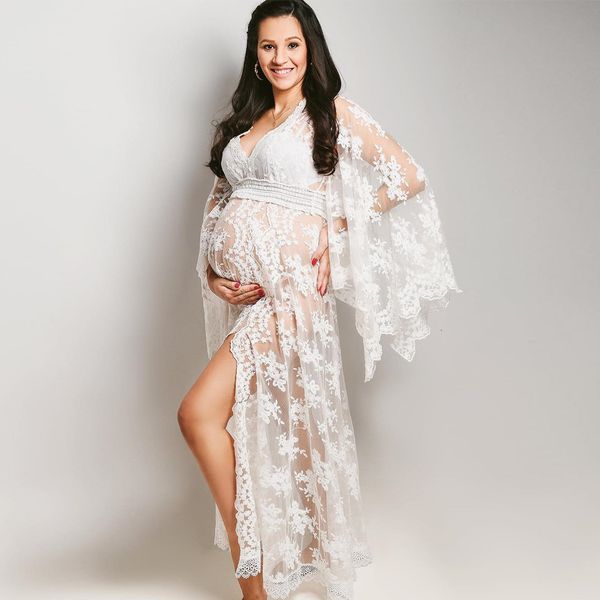 sleep lounge maternity pography gown lace embroidery flower long dress bohemian style pregnant women's robe grossese shooting po 230201, White
sleep lounge maternity pography gown lace embroidery flower long dress bohemian style pregnant women's robe grossese shooting po 230201, White