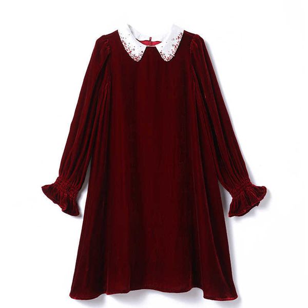 girl's 2023 new year baby clothes girls cotton velvet princess dress embroidery long-sleeved red dresses party #7195 0131, Red;yellow
girl's 2023 new year baby clothes girls cotton velvet princess dress embroidery long-sleeved red dresses party #7195 0131, Red;yellow