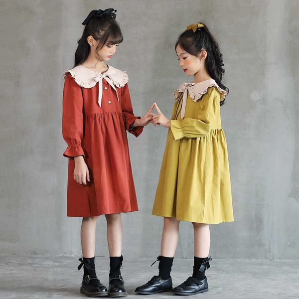 girl's es 6y to 16y girls 2022 fall new mori retro ruffles collar baby christmas dress kids cotton toddler clothes bow #5633 0131, Red;yellow
girl's es 6y to 16y girls 2022 fall new mori retro ruffles collar baby christmas dress kids cotton toddler clothes bow #5633 0131, Red;yellow