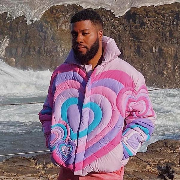 plus size down jacket star idol style peach heart down coats heart-shaped fluffy men's and women's jacket big tall men puffer down, Black
plus size down jacket star idol style peach heart down coats heart-shaped fluffy men's and women's jacket big tall men puffer down, Black