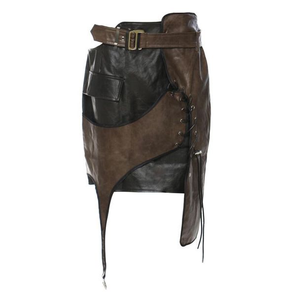 2023 spring autumn women's skirt irregular lace-up patchwork pu leather quality halfbody skirts fashion female tide w342, Black
2023 spring autumn women's skirt irregular lace-up patchwork pu leather quality halfbody skirts fashion female tide w342, Black