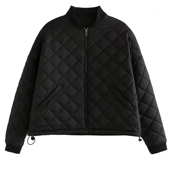 women's jackets bomber black coat zipper fashion outwear solid casual loose thin autumn winter streetwear trf 230131, Black;brown
women's jackets bomber black coat zipper fashion outwear solid casual loose thin autumn winter streetwear trf 230131, Black;brown