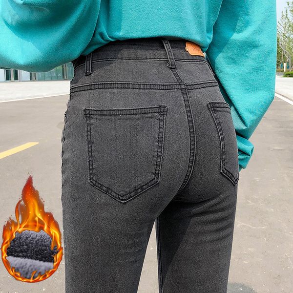 women's jeans women thermal denim skinny stretch oversized high waist winter plush warm lamb fleece lady plus size pencil trousers 2302, Blue
women's jeans women thermal denim skinny stretch oversized high waist winter plush warm lamb fleece lady plus size pencil trousers 2302, Blue
