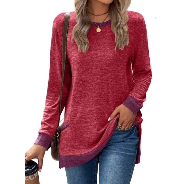 women's jackets women casual long sleeve shirts crewneck pullover tunic autumn colorblock side split loose sweatshirt streetwear 230131, Black;brown
women's jackets women casual long sleeve shirts crewneck pullover tunic autumn colorblock side split loose sweatshirt streetwear 230131, Black;brown