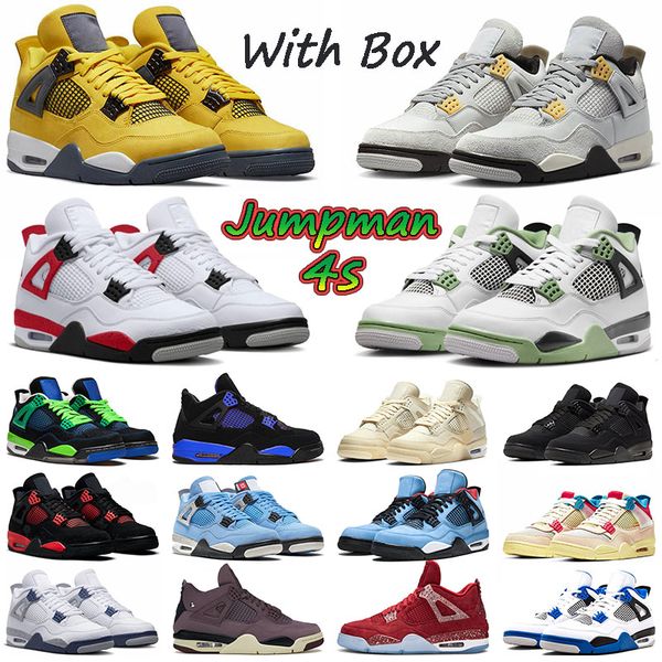 with box jumpman 4 men women basketball shoes red cement 4 seafoam pn dust 4s iv sail military black cat outdoor violet ore sports sneakers
with box jumpman 4 men women basketball shoes red cement 4 seafoam pn dust 4s iv sail military black cat outdoor violet ore sports sneakers