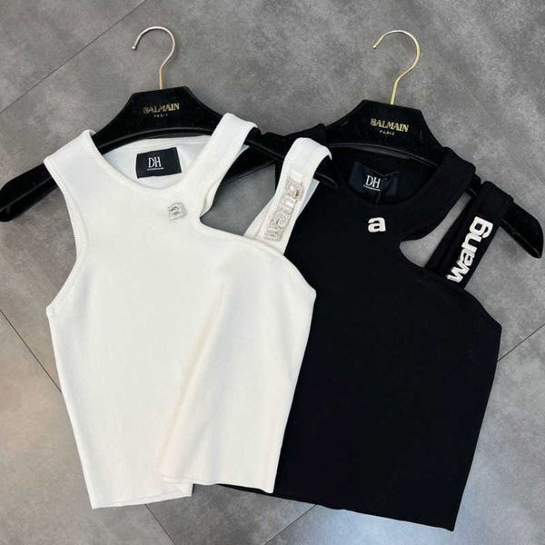 women's tanks camis prepomp 2022 summer new arrival sleeveless single shoulder hollow out diamonds letters slim knitted tank woomen ves, White
women's tanks camis prepomp 2022 summer new arrival sleeveless single shoulder hollow out diamonds letters slim knitted tank woomen ves, White