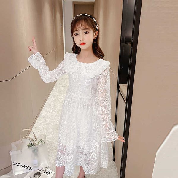 girl's sweet dress white lace princess dress cute peter pan collar long dresses fashion party 5-14 years girls children's clothes, Red;yellow
girl's sweet dress white lace princess dress cute peter pan collar long dresses fashion party 5-14 years girls children's clothes, Red;yellow