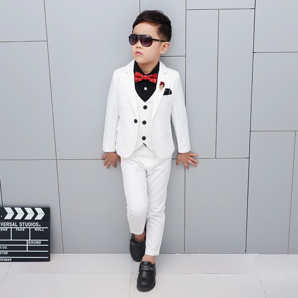 suits brand boys formal wedding party suits sets children blazer vest pants tie 4pcs clothing sets kids performances dress costume 230201, Black
suits brand boys formal wedding party suits sets children blazer vest pants tie 4pcs clothing sets kids performances dress costume 230201, Black