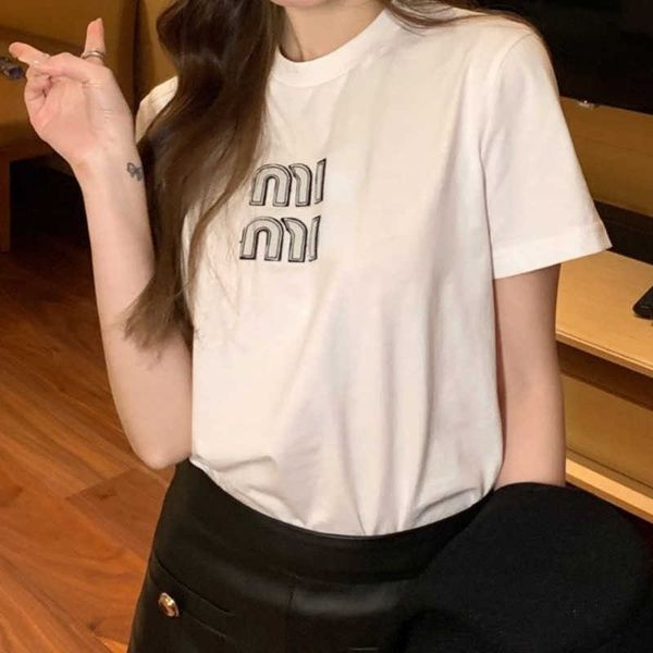 summer womens t shirt fashion letter embroidery graphic tee round neck shirt designer t shirt casual comfortable breathable short-sleeved to, White
summer womens t shirt fashion letter embroidery graphic tee round neck shirt designer t shirt casual comfortable breathable short-sleeved to, White