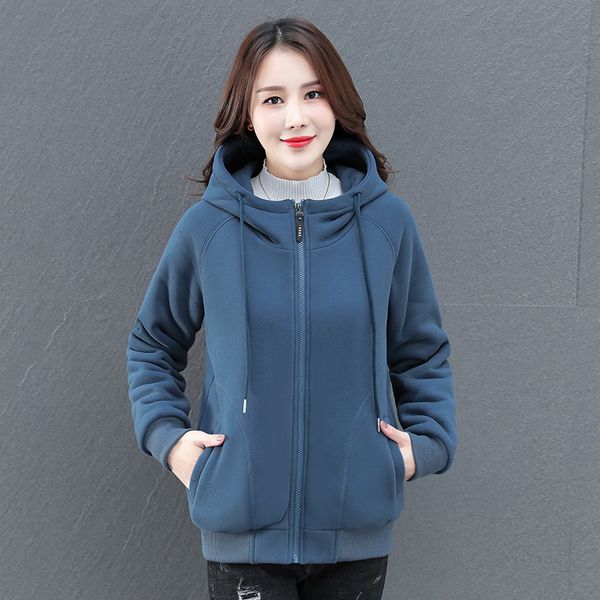 women's jackets lady autumn winter warm plush thickened women's clothes loose korean leisure sports hooded jacket 230131, Black;brown
women's jackets lady autumn winter warm plush thickened women's clothes loose korean leisure sports hooded jacket 230131, Black;brown
