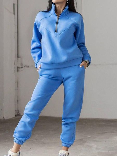 women's two piece pants winter jogging women set female zipper coat casual tracksuit autumn jacket fashion contrast sport wear 230131, White
women's two piece pants winter jogging women set female zipper coat casual tracksuit autumn jacket fashion contrast sport wear 230131, White