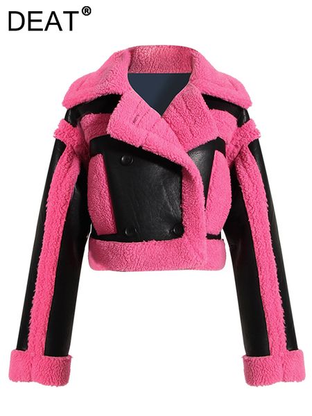 women's jackets deat fashion women's pu leather jackets big lapel double breasted panelled patchwork motorcycle coat autumn 1df257, Black;brown
women's jackets deat fashion women's pu leather jackets big lapel double breasted panelled patchwork motorcycle coat autumn 1df257, Black;brown