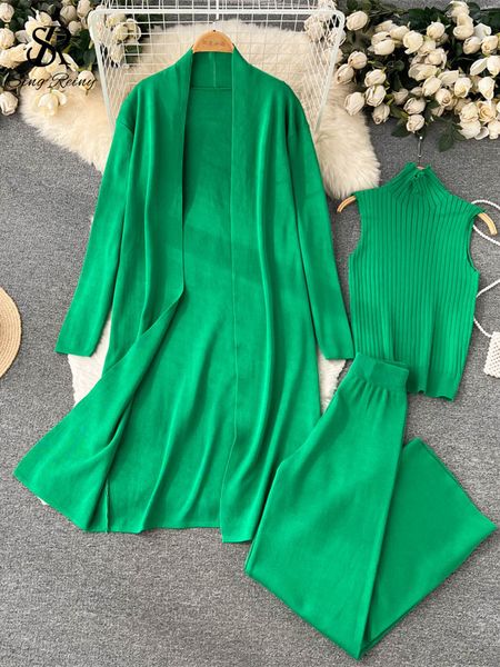 women's two piece pants singreiny winter casual knitted three pieces suits women long sleeve cardigansturtleneck knit tank arm pant set, White
women's two piece pants singreiny winter casual knitted three pieces suits women long sleeve cardigansturtleneck knit tank arm pant set, White