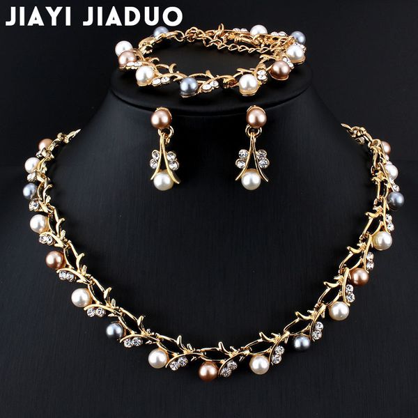 wedding jewelry sets jiayijiaduo imitation pearl necklace earring bridal for women elegant party gift fashion costume 230131, Slivery;golden
wedding jewelry sets jiayijiaduo imitation pearl necklace earring bridal for women elegant party gift fashion costume 230131, Slivery;golden