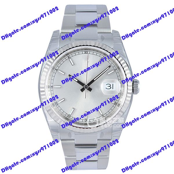 highquality watch 2813 automatic mechanical watch 36mm silver dial 116234 women's watch 316l stainless steel strap sapphire glass fashi, Slivery;brown
highquality watch 2813 automatic mechanical watch 36mm silver dial 116234 women's watch 316l stainless steel strap sapphire glass fashi, Slivery;brown
