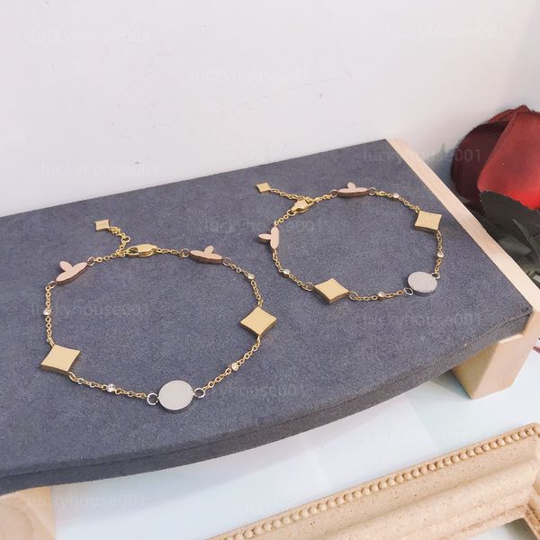 luxury bracelet womens pendant anklet designer letter jewelry 18k gold-plated stainless steel wedding valentine party gift bracelet high-qua, Golden;silver
luxury bracelet womens pendant anklet designer letter jewelry 18k gold-plated stainless steel wedding valentine party gift bracelet high-qua, Golden;silver