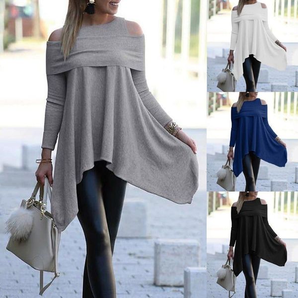 women's jackets fall women knitted pullover tshirts camisetas long sleeve loose blouses off shoulder knit one streetwear 230131, Black;brown
women's jackets fall women knitted pullover tshirts camisetas long sleeve loose blouses off shoulder knit one streetwear 230131, Black;brown