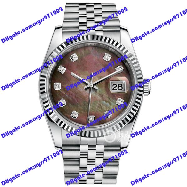 highquality watch 2813 automatic mechanical watch 36mm brown fritillary dial 116234 luxury women's watch 316l stainless steel strap sap, Slivery;brown
highquality watch 2813 automatic mechanical watch 36mm brown fritillary dial 116234 luxury women's watch 316l stainless steel strap sap, Slivery;brown