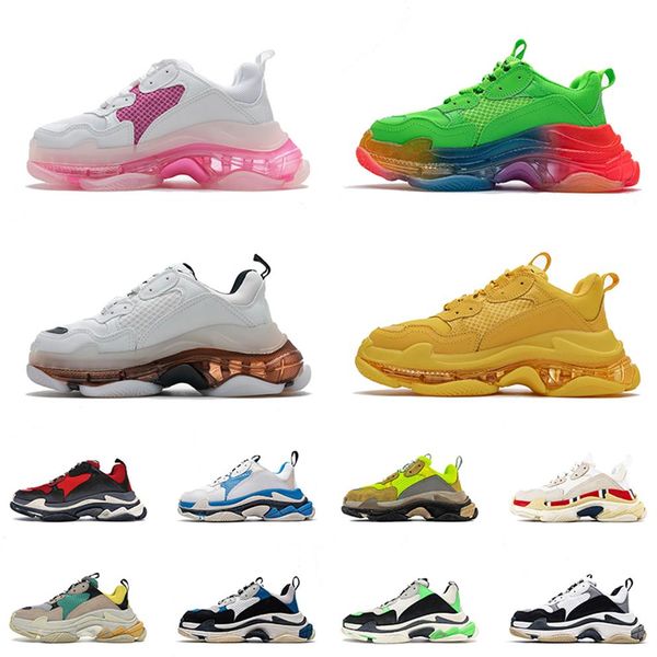 2021 casual women mens dad shoe paris 17fw triple s clear sole sneakers luxurys designers shoes vintage track outdoor tennis cryst2197, Black
2021 casual women mens dad shoe paris 17fw triple s clear sole sneakers luxurys designers shoes vintage track outdoor tennis cryst2197, Black