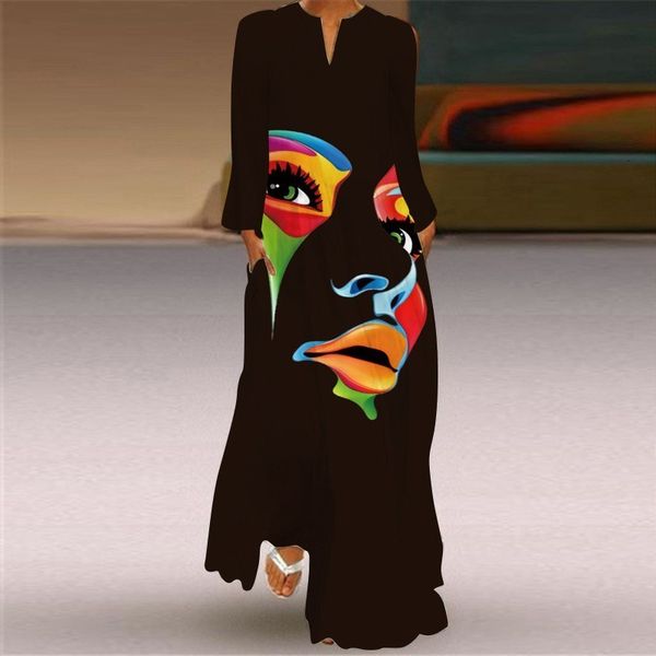 casual dresses movokaka 3d face printed autumn dress long sleeve breathabl long dresses woman elegant girls casual black white dress women 2, Black;gray
casual dresses movokaka 3d face printed autumn dress long sleeve breathabl long dresses woman elegant girls casual black white dress women 2, Black;gray
