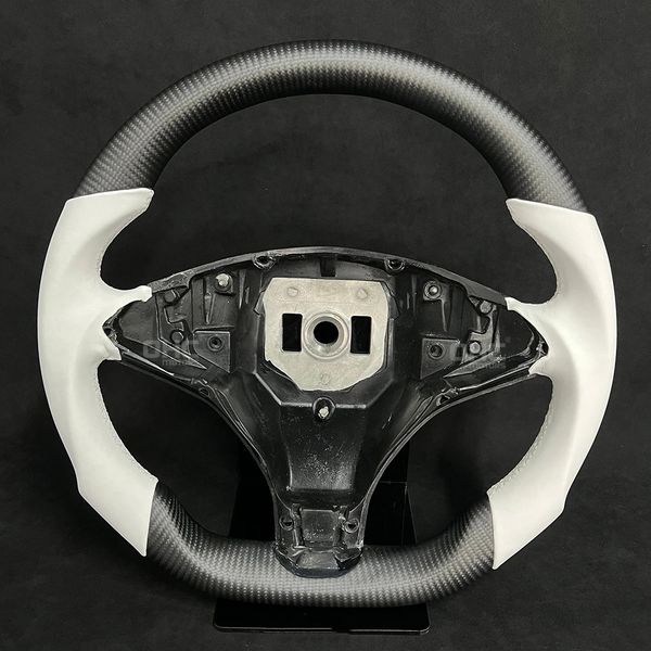 carbon fiber led driving wheel for tesla model s led performance steering wheel
