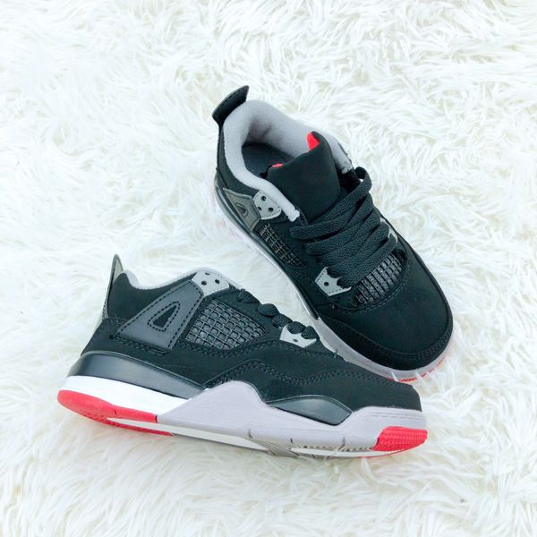 kids shoes basketball 4s baby shoe designer black cat sneakers toddler boys children red cement military trainers kid youth inf, Black;red
kids shoes basketball 4s baby shoe designer black cat sneakers toddler boys children red cement military trainers kid youth inf, Black;red