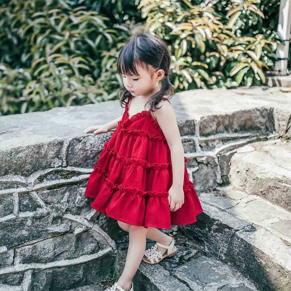 girl's dresses girls summer sweet dress korean version children clothing stitching lace suspender princess vestidos baby kids casual cl, Red;yellow
girl's dresses girls summer sweet dress korean version children clothing stitching lace suspender princess vestidos baby kids casual cl, Red;yellow