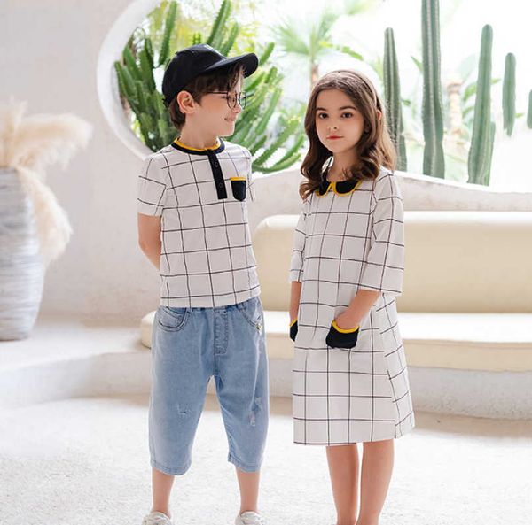 girl's es 2022 new boys girls kid baby plaid teen spring summer dress children cotton clothes brother and sister 2 to 14y #7000 0131, Red;yellow
girl's es 2022 new boys girls kid baby plaid teen spring summer dress children cotton clothes brother and sister 2 to 14y #7000 0131, Red;yellow