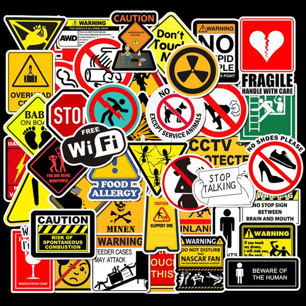 50pcs warning sign style stickers waterproof vinyl stickers for lapwater bottle car decals tz-az056
50pcs warning sign style stickers waterproof vinyl stickers for lapwater bottle car decals tz-az056