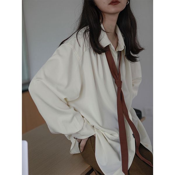 women's blouses shirts deeptown vintage women blouse oversized harajuku chic basic korean style with tie long sleeve shirt loose aesthe, White
women's blouses shirts deeptown vintage women blouse oversized harajuku chic basic korean style with tie long sleeve shirt loose aesthe, White