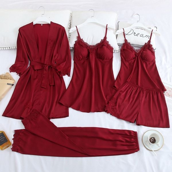 other panties print bride wedding robe set soft sleepwear women summer satin nightwear bathrobe homewear sleep short nightdress 230131, Red;black
other panties print bride wedding robe set soft sleepwear women summer satin nightwear bathrobe homewear sleep short nightdress 230131, Red;black