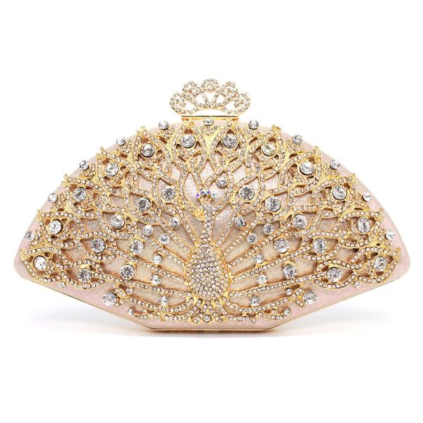 evening bags luxury designer women fashion golden metal crystal clutch handbag ladies wedding bridal party 230201
evening bags luxury designer women fashion golden metal crystal clutch handbag ladies wedding bridal party 230201
