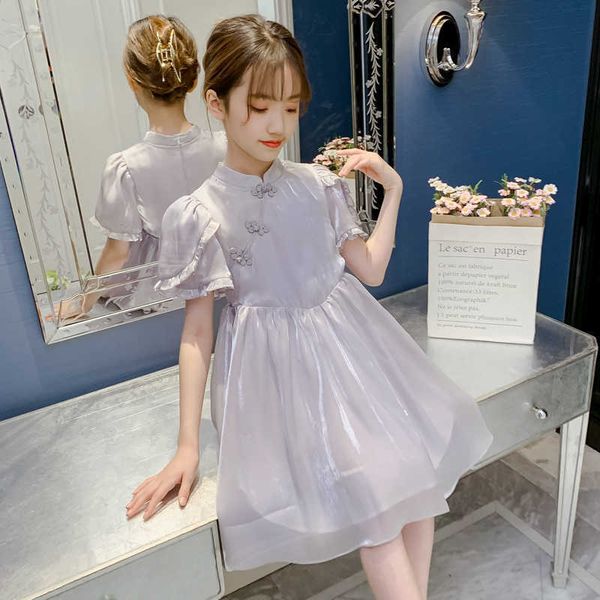 girl's dresses 2021 new girls vintage style design summer children's clothing silk cloth solid princess dress kid vestido robes de, Red;yellow
girl's dresses 2021 new girls vintage style design summer children's clothing silk cloth solid princess dress kid vestido robes de, Red;yellow