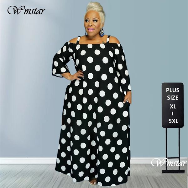 party dresses 5xl plus size summer maxi dress wholesale fashion women clothing slash dots camouflage casual loose drop 230201, White;black
party dresses 5xl plus size summer maxi dress wholesale fashion women clothing slash dots camouflage casual loose drop 230201, White;black
