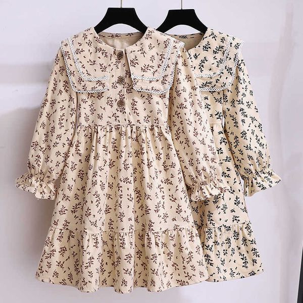 girl's dresses cotton girls floral dress spring 2022 new autumn long sleeve kids casual princess dresse teen school clothes vestido 013, Red;yellow
girl's dresses cotton girls floral dress spring 2022 new autumn long sleeve kids casual princess dresse teen school clothes vestido 013, Red;yellow