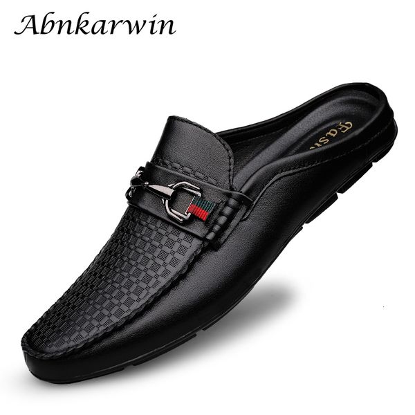 slippers luxury shoes brand designer summer genuine leather casual slip on half for men loafers flats narrow thin foot 230201, Black
slippers luxury shoes brand designer summer genuine leather casual slip on half for men loafers flats narrow thin foot 230201, Black