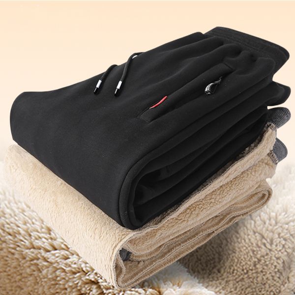men's pants winter lamb wool thickened warm sportswear casual drawstring jogging highquality cotton 230131, Black
men's pants winter lamb wool thickened warm sportswear casual drawstring jogging highquality cotton 230131, Black