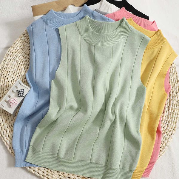 women's tanks camis heiar 2022 spring women knitted tank women thin basic casual tank o-neck tees sleeveless for women y2302, White
women's tanks camis heiar 2022 spring women knitted tank women thin basic casual tank o-neck tees sleeveless for women y2302, White