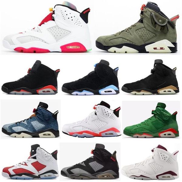2020 new 6 hare black infrared travis dmp unc basketball shoes men 6s denim gatorade jsp carmine oreo maroon sneakers with box2584
2020 new 6 hare black infrared travis dmp unc basketball shoes men 6s denim gatorade jsp carmine oreo maroon sneakers with box2584