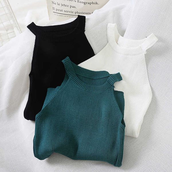 women's tanks camis women y2k crop black knitted off shoulder summer tank female o-neck streetwear tee elastic solid crop for women, White
women's tanks camis women y2k crop black knitted off shoulder summer tank female o-neck streetwear tee elastic solid crop for women, White