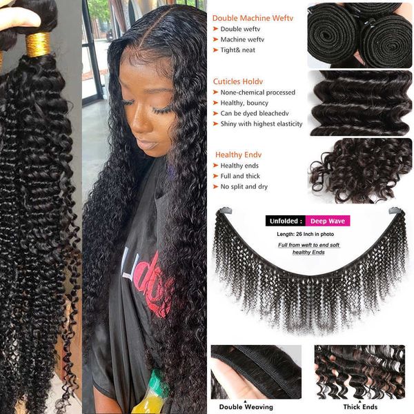 nxy lace wigs 1 3 4 bundles deal 30 32 40 inch loose deep wave brazilian hair weave curly bundle water wholesale raw virgin remy 230106, Black;brown
nxy lace wigs 1 3 4 bundles deal 30 32 40 inch loose deep wave brazilian hair weave curly bundle water wholesale raw virgin remy 230106, Black;brown
