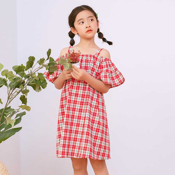 girl's fashion 2022 summer new cotton children off-shoulder baby girls plaid cute kids casual dresses #8611 0131, Red;yellow
girl's fashion 2022 summer new cotton children off-shoulder baby girls plaid cute kids casual dresses #8611 0131, Red;yellow