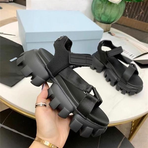 women new sandals cloudbust real leather slippers hook and loop fastener increase high platform sandal thunder thick bottom heels 245q, Black
women new sandals cloudbust real leather slippers hook and loop fastener increase high platform sandal thunder thick bottom heels 245q, Black